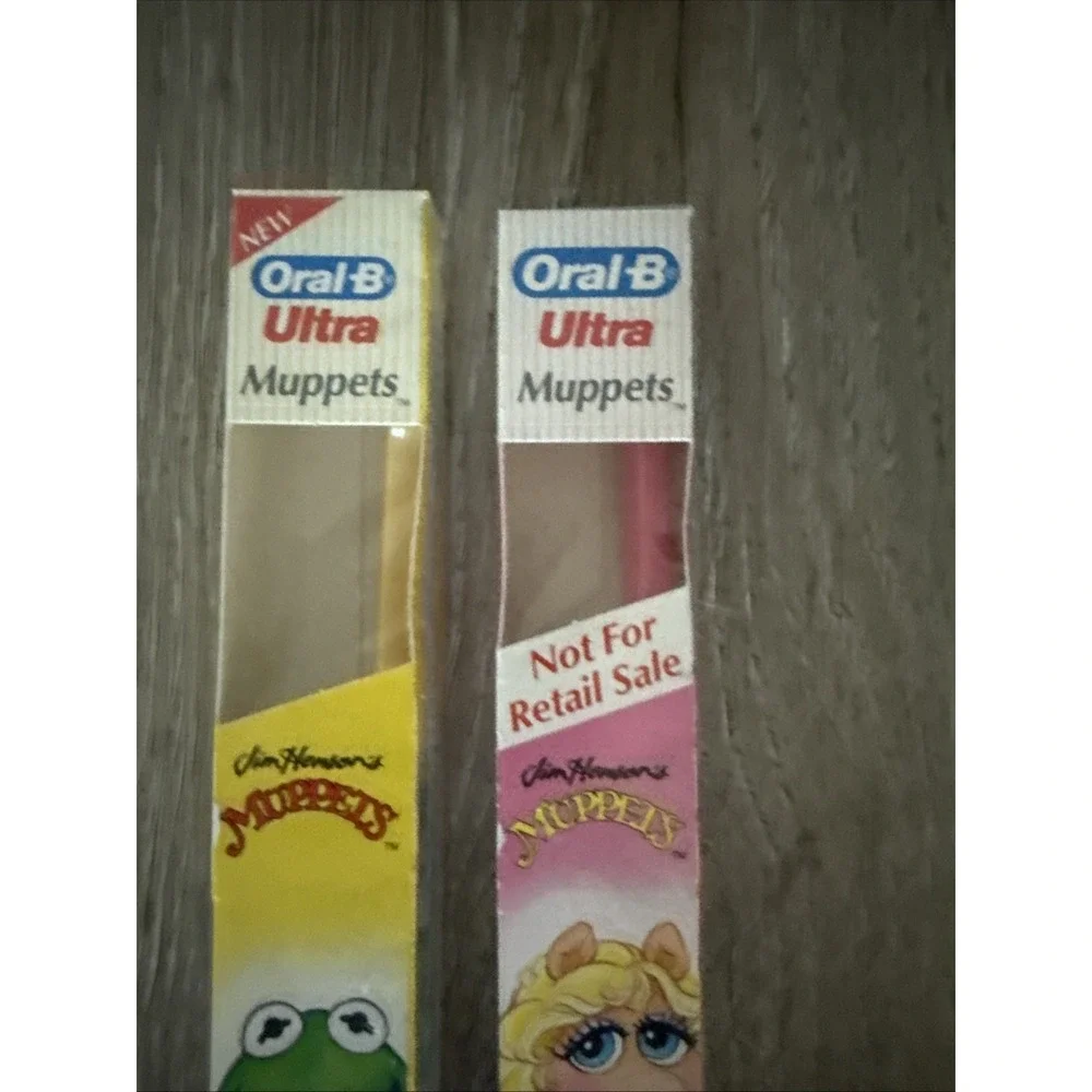 Vintage‎ Animal Jim Henson's The Muppets Oral-B Vintage 1988 Toothbrush Lot of 2